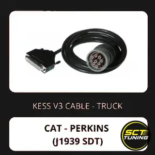 KESSv3 CAT and Perkins J1939 STD 9 pin round diagnostic connector cable